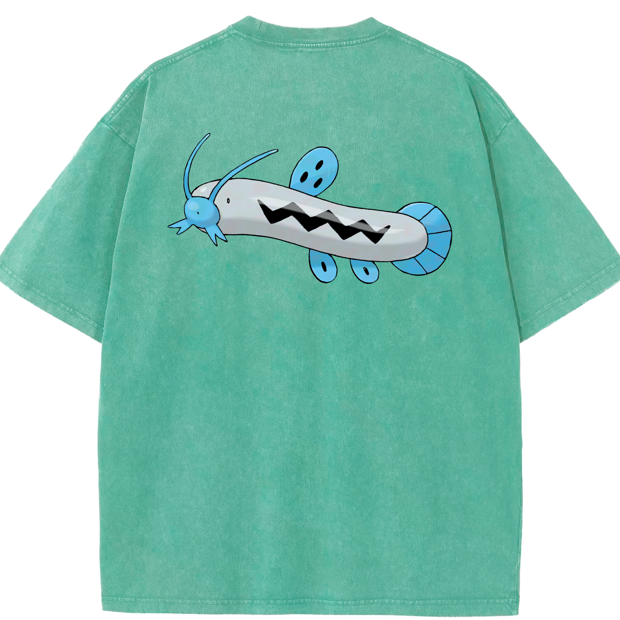 （画像用） ポケットモンスター Pokémon 綿100% ヴィンテージ風 半袖Tシャツ（背面プリント）